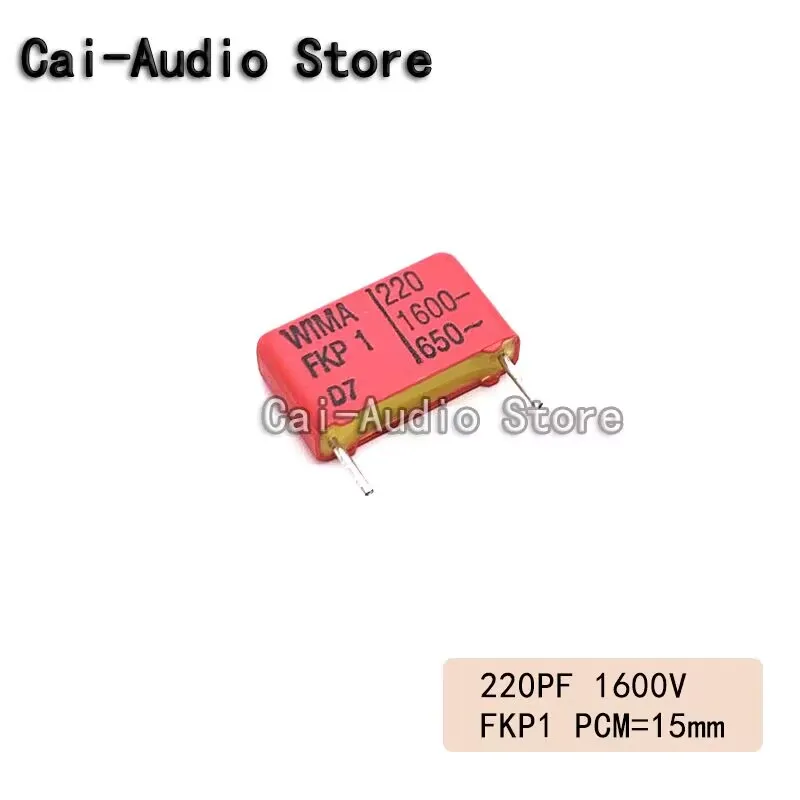 2PCS/5PCS/10PCS/Lot Brand NEW Germany WIMA FKP1 1600V 220PF 1600V221 Film Capacitor 1600v220pf 221 Pitch 15mm 5% FKP1T002204B00