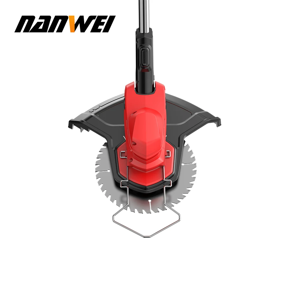 NANWEI Home Weeding Machine Lawn Trimmer 21V Brushless and Rechargeable Lithium Ion Electric Mower Small