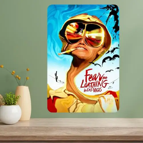 Fear and Loathing in Las Vegas Classic Movie Metal Poster Sign