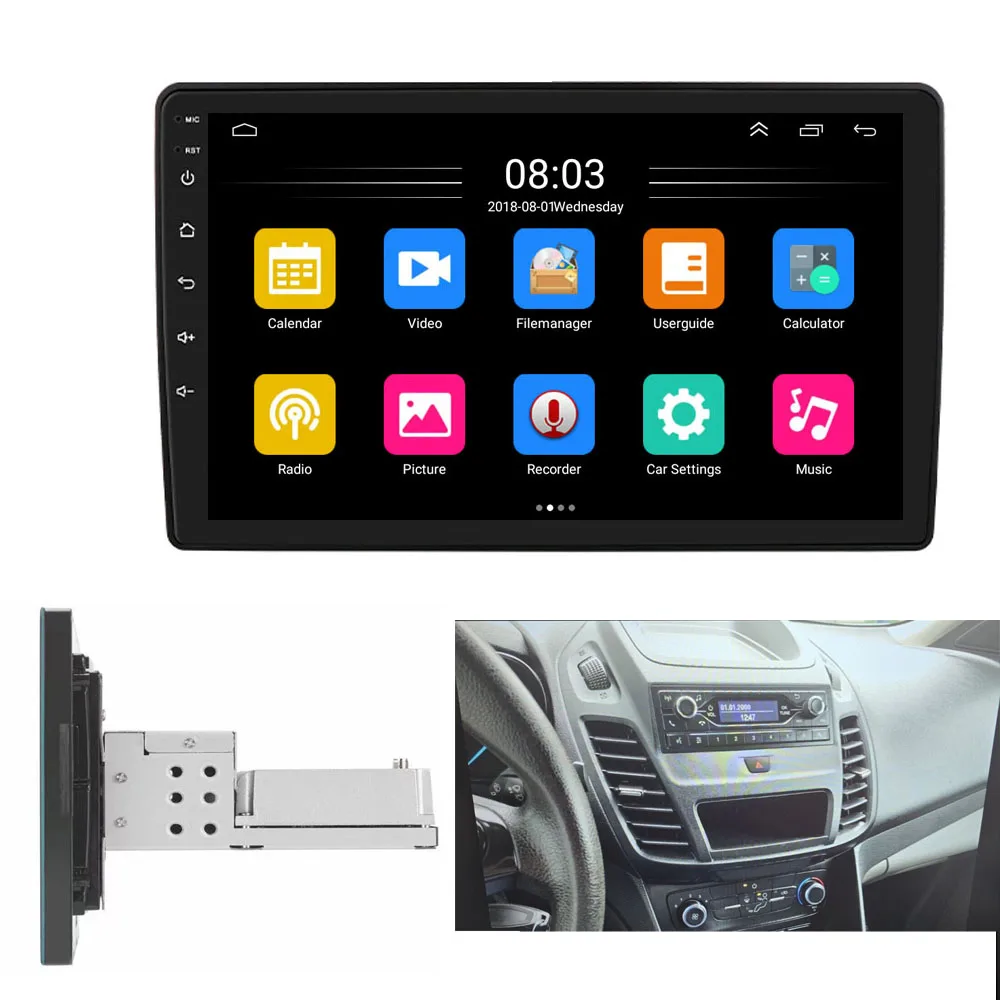 Android 9”car radio with carplay GPS Navigation for Ford Transit Connect Tourneo PJ2 Van V408 Kasten Großraumlimousine 1.5 TDCi