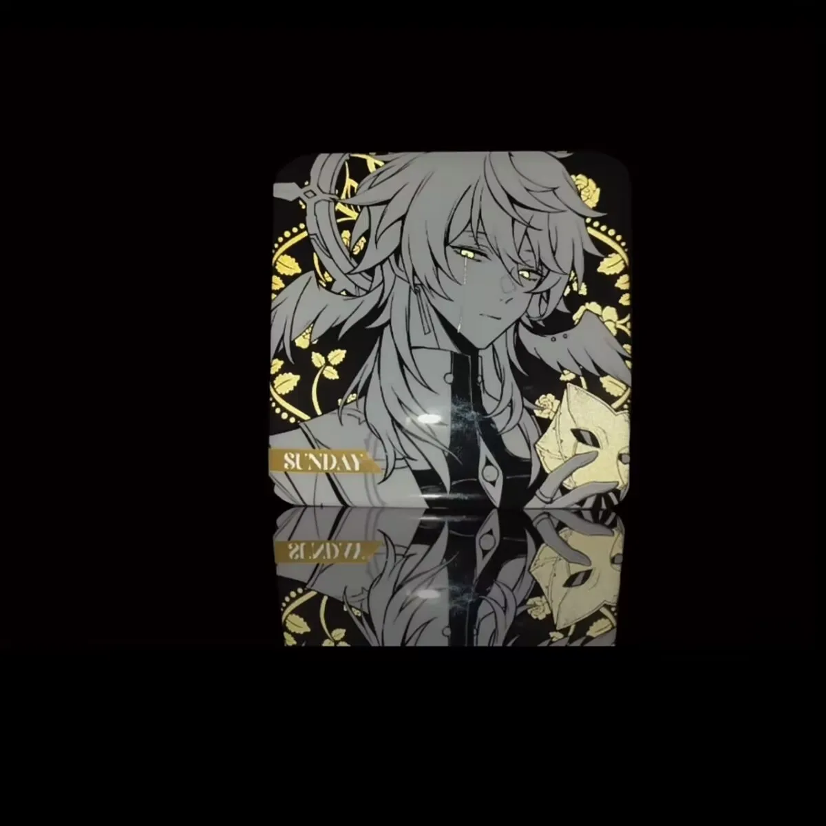 "Collapsed Star Sky Railway" عبارة عن حقيبة ألم جميلة من الذهب الرملي في الأحد مصنوعة من شريط مربع حول فن المعجبين