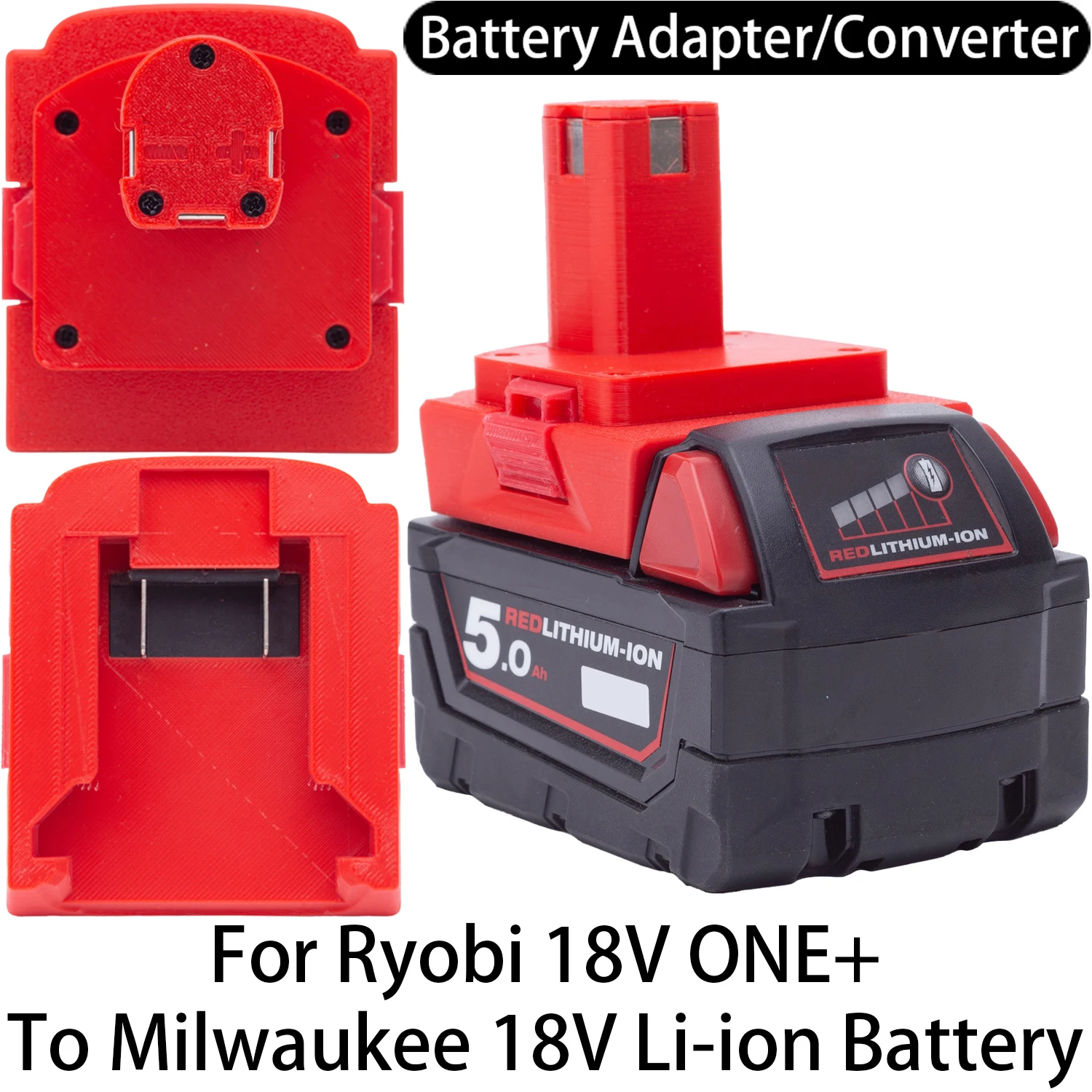 

Adapter Converter For Ryobi 18V ONE+ Li-ion Tool To Milwaukee 18V Li-ion Battery Adapter Converter Power Tool Accessory
