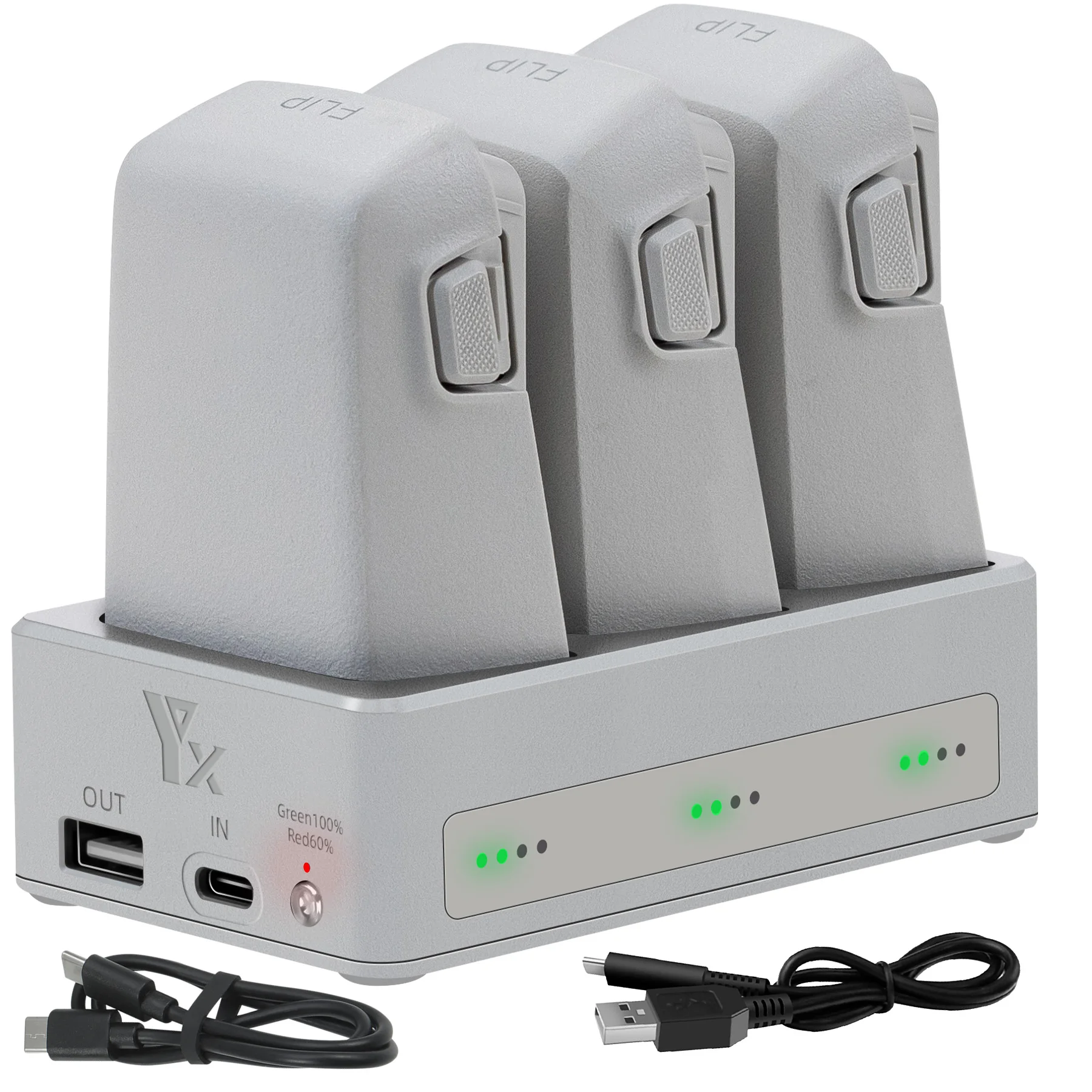 สําหรับ DJI FLIP Charger 3 WAY Charger Storage แบตเตอรี่ Manager แบตเตอรี่ Keeper