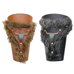 Middle Ages Furred Gauntlet Wristband Perfect for Costume Parties Gatherings