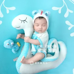 Baby Romper Originality Snake Outfit Newborn Photography Props Infant Posing Snake Doll Photography Studio Accessories