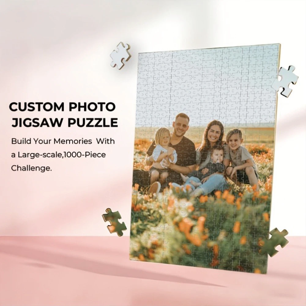 35/300/500/1052pcs Personalized Custom Photo Puzzle Family Photo Friends A Memorable Keepsake Or A Special Celebration