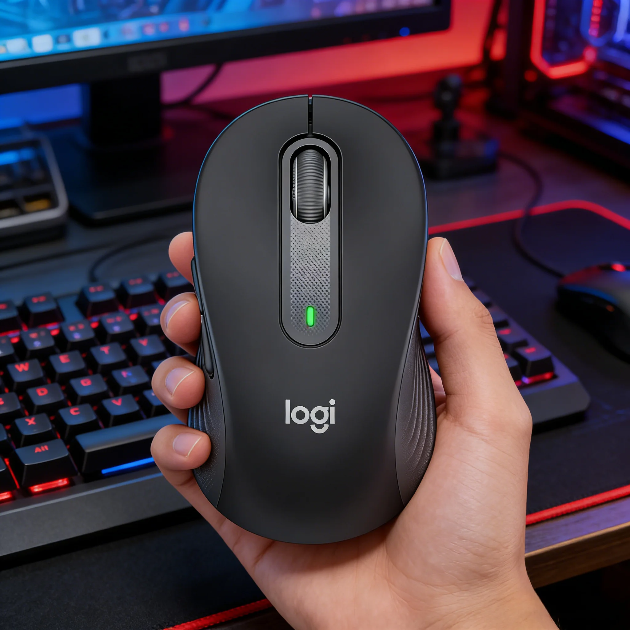 Logitech M650 L Wireless Mouse 2.4GHz Bluetooth Silent Click 4000 DPI Ergonomic Office Mouse for PC Laptop