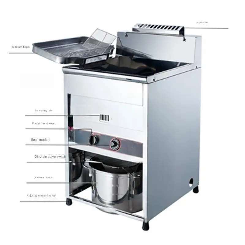 Factory outlet Rapid heating in 25 minutes oil fryer machine for small business Customizable voltage frozen potato fryer machine