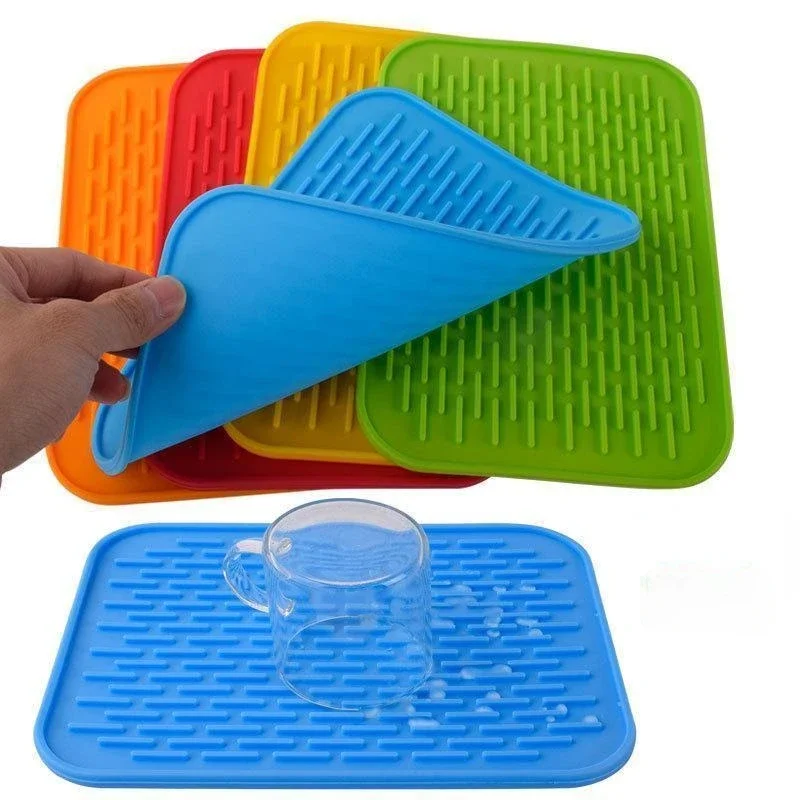 1PC Silicone Mat for Hot Pans Multifiction Mat - Heat Resistant Silicone Mat - Durable & Flexible Hot Pads for Kitchen Counter