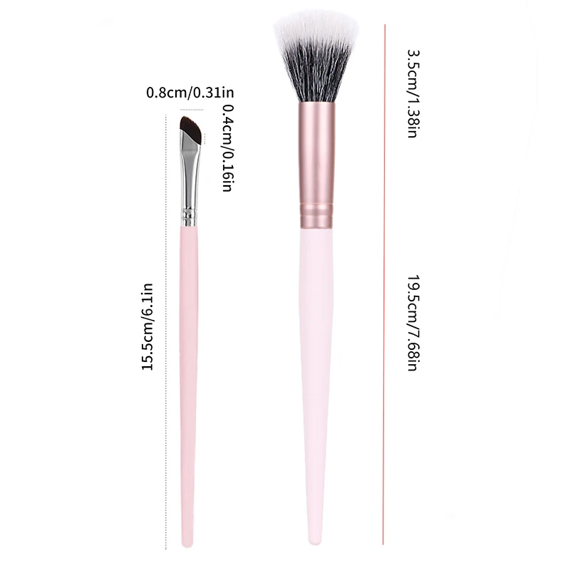 อายไลเนอร์ใบมีดสีชมพู Ultra Thin Fine Angle แปรงคิ้วแบนใต้ดวงตา Place Makeup Brush แปรงรายละเอียดที่แม่นยํา