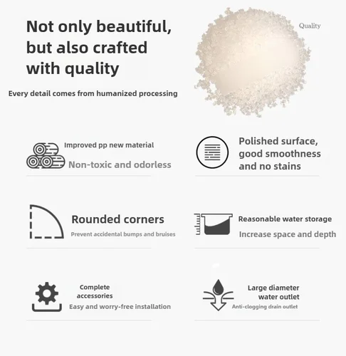 Imagen 2 del producto Fregadero de esquina Triangular para lavarse las manos, lavabo de pared colgante de plástico en forma de abanico, baño Simple, No requiere perforación para casa de alquiler