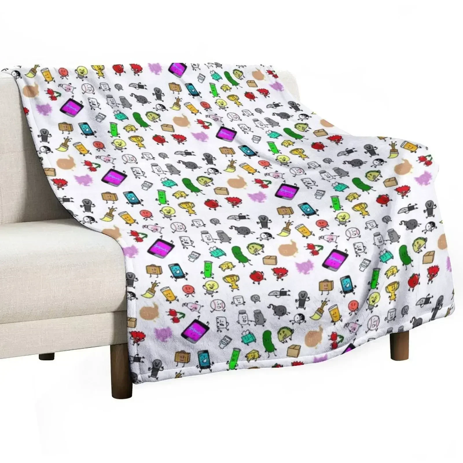 Inanimate Insanity All Characters Throw Blanket blankets ands Sofas Moving Sofa Custom Blankets