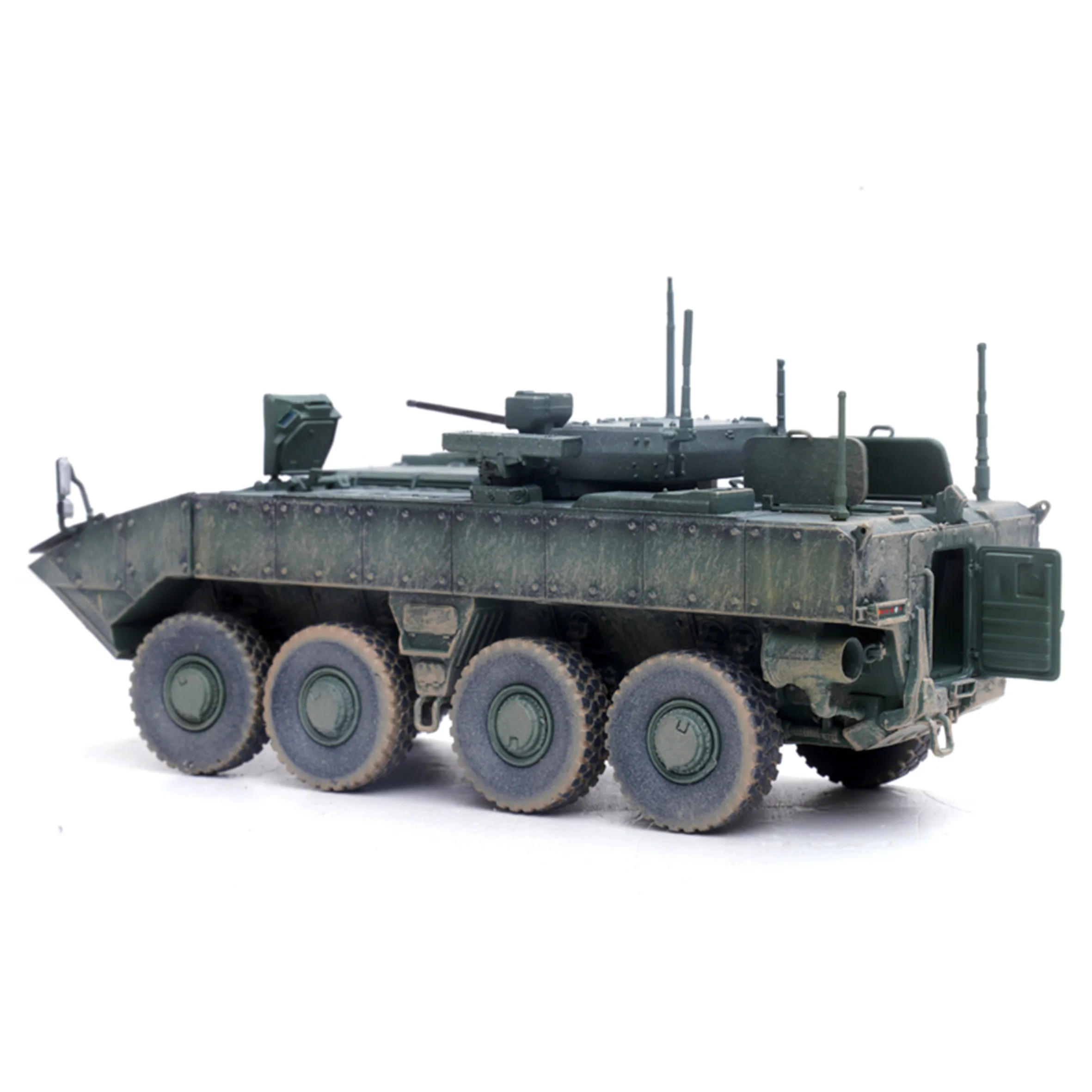 1: 72 P12221PE Russian IFV armored vehicle model green camouflage (wheels movable) Finished product model