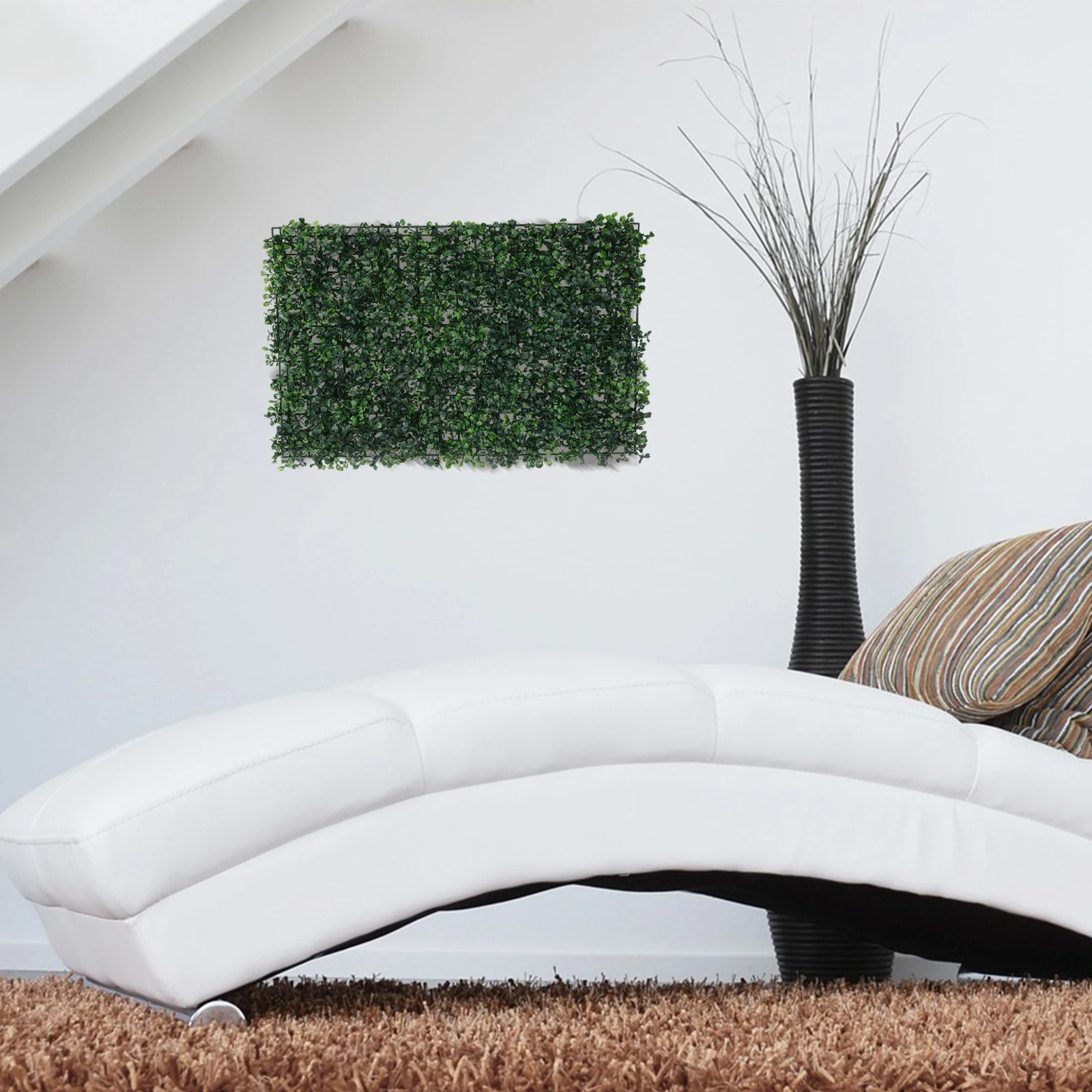 

Artificial Grass Wall Panel Greenery Backdrop PVC Decor Lifelike Easy Use Wedding Garden Fence Panels Plant Decor