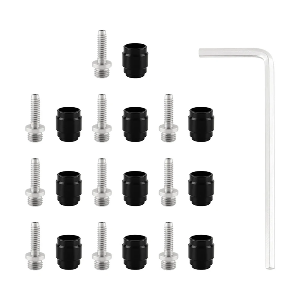 Slangfitting Set 10 Stuks Olijf 10 Stuks Inzetstuk Met Sleutel Voor Sram Hydraulische Remmen Slangfitting Set Fietsonderdelen