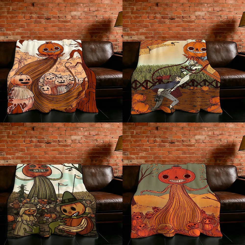 Animation O-Over the G-Garden W-Wall Halloween Blanket Flannel Warm Soft Throw Blanket For Room Sofa Childish Birthday Gifts