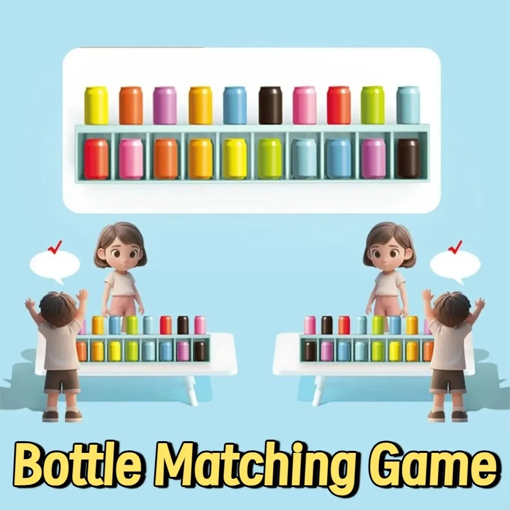 Creative Bottle Matching Game Interactive Early Education Memory Pairing Game Logical Thinking Color Recognition