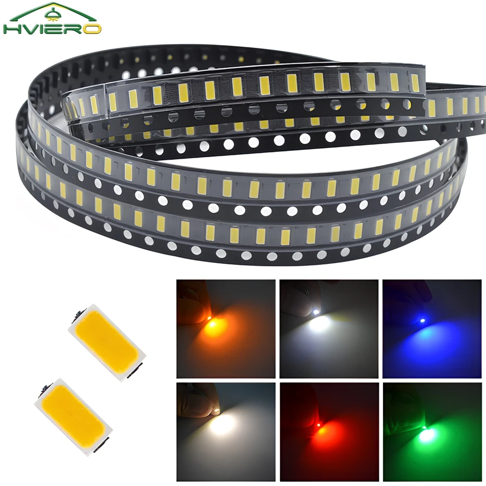 1000Pcs 20mAh 3V 3014 SMD SMT LED Bright Chip Yellow Red Blue White Ultra Surface Mount Light Emitting Diode Lamp Bead Lighting