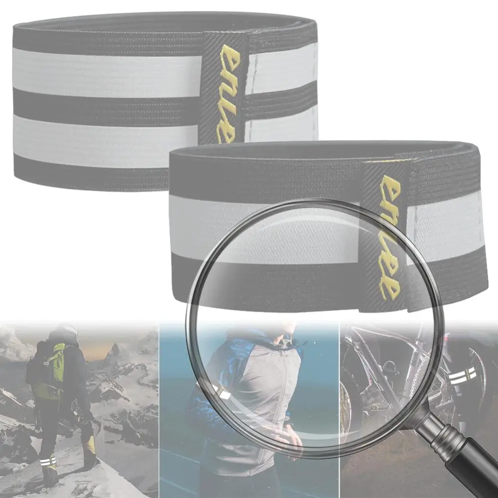 

Светоотражающие ленты для брюк, регулируемые светоотражающие ремни для запястий и лодыжек, защитные ремни для велоспорта, для занятий спортом на открытом воздухе и бега