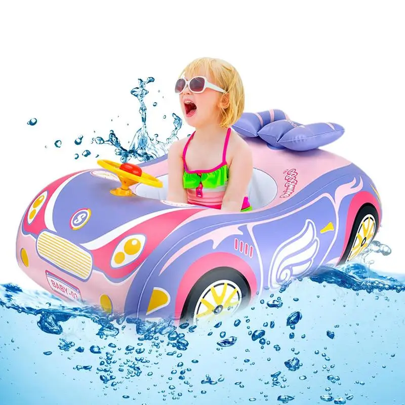 

Water Floats For Kids Car Shape Swimming Floaties Inflatable Pool Toy For Kids Ages 3 Lake Beach Party Pool Toys Outdoor Games