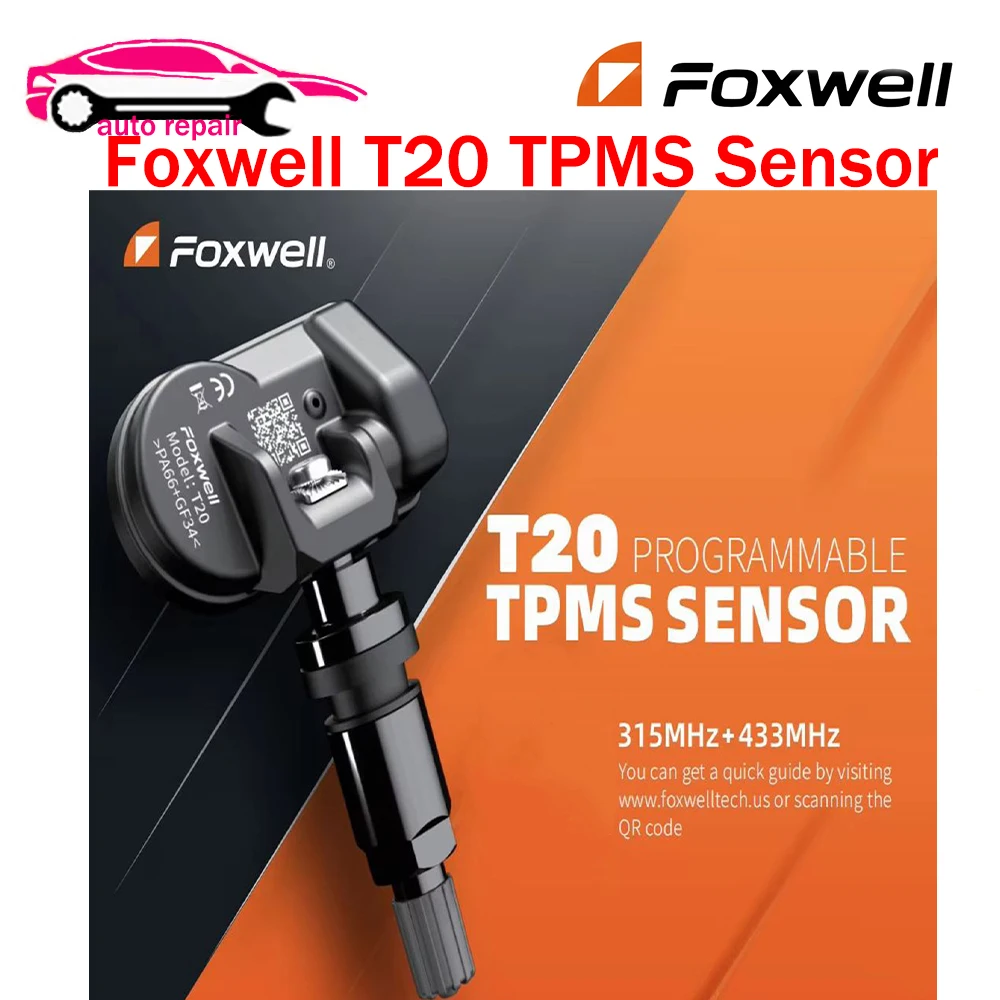 Foxwell T20 T10 Sensor Program Tool for T2000 T1000 TPMS Universal Tire Pressure Monitoring System Sensors for Car Replace T10