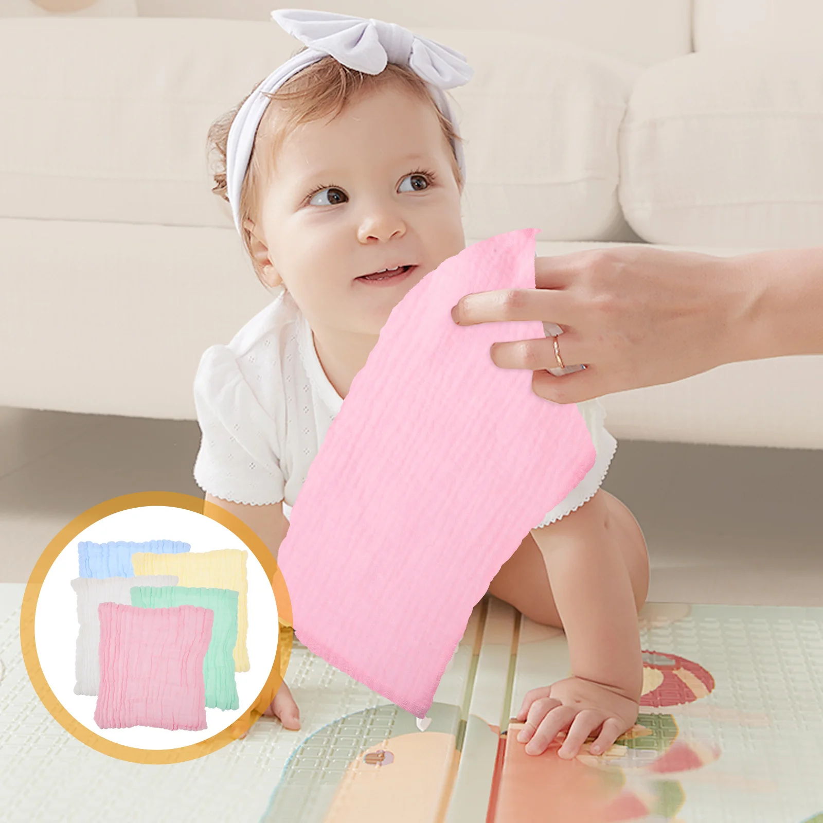 10 pçs panos de banho do bebê toalhas de rosto de algodão super absorvente macio para lavar o rosto banho limpar suor recém-nascidos crianças cuidados com a pele