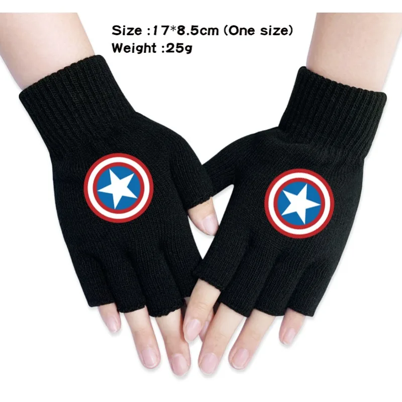أنماط الخريف والشتاء مارفل أفنجرز هالك/سبايدرمان/كابتن أمريكا قفازات الهالوين خارقة الخيال الدعائم الطرف هدية 8-16Y #5