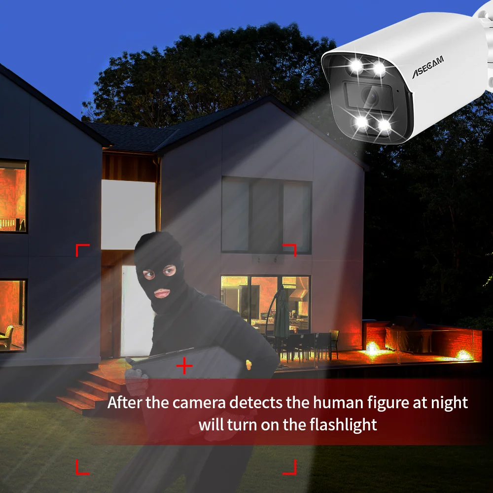 كاميرا ASECAM 4K 8MP IP خارجية - مراجعة Home Cinema Outdoor وسعره