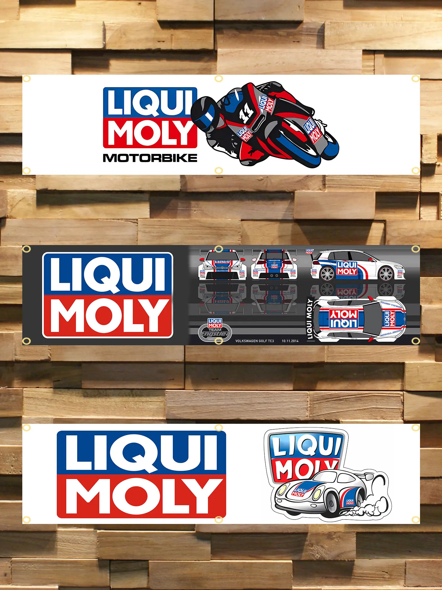 60x240cm Liqui Moly Flag BANNER Tapestry Polyester Printed Flag Garage or Outdoor For Decoration