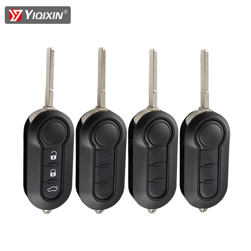 

YIQIXIN 3Button Modified Remote Key For Fiat 500 Panda Punto Bravo Stilo Ducato Citroen Jumper Peugeot Boxer SIP22 Flip Key