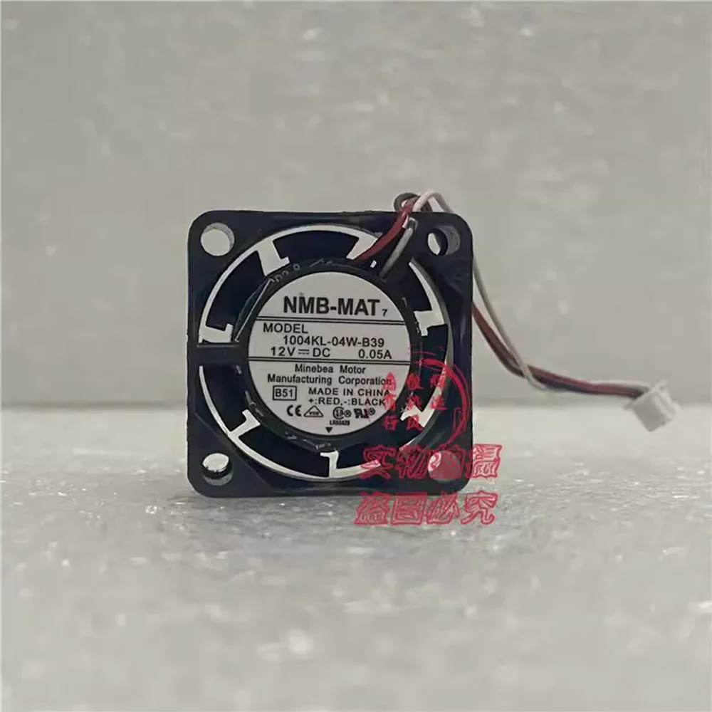 for NMB 1004KL-04W-B39 DC 12V 0.05A 3-wire Server Square Fan 2510 25x25x10mm 25mm cooling fan