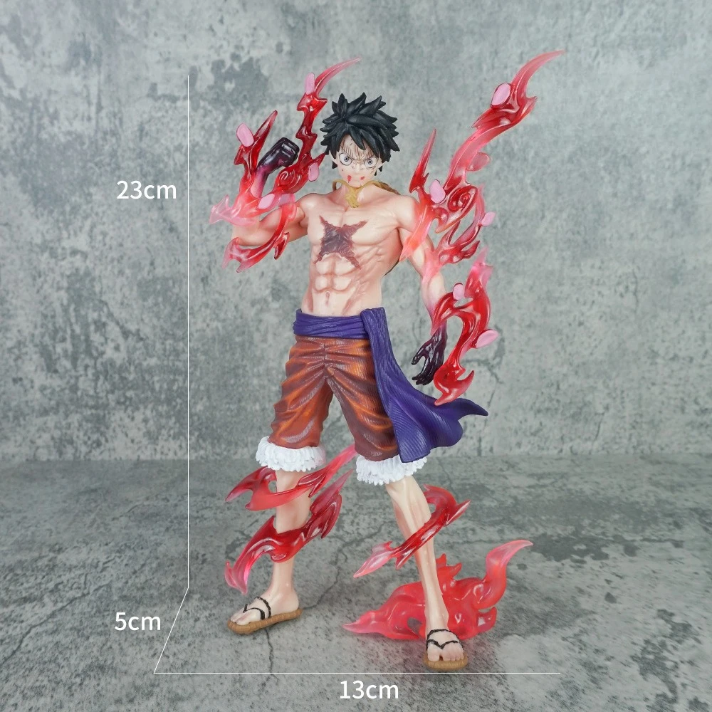 23cm 애니메이션 원피스 무장 Haki Luffy 동상 모델. Pvc 동상 모델 장난감 Collectible 장식 Desktop Gifts.toy 선물