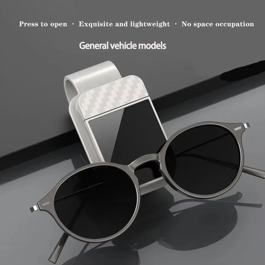 Car Sun Visor Sunglasses Clip Car Sunglasses Storage Holder Eyeglass Hanger Car Ticket Card Storage Clip Car Interior Accessorie - view 5