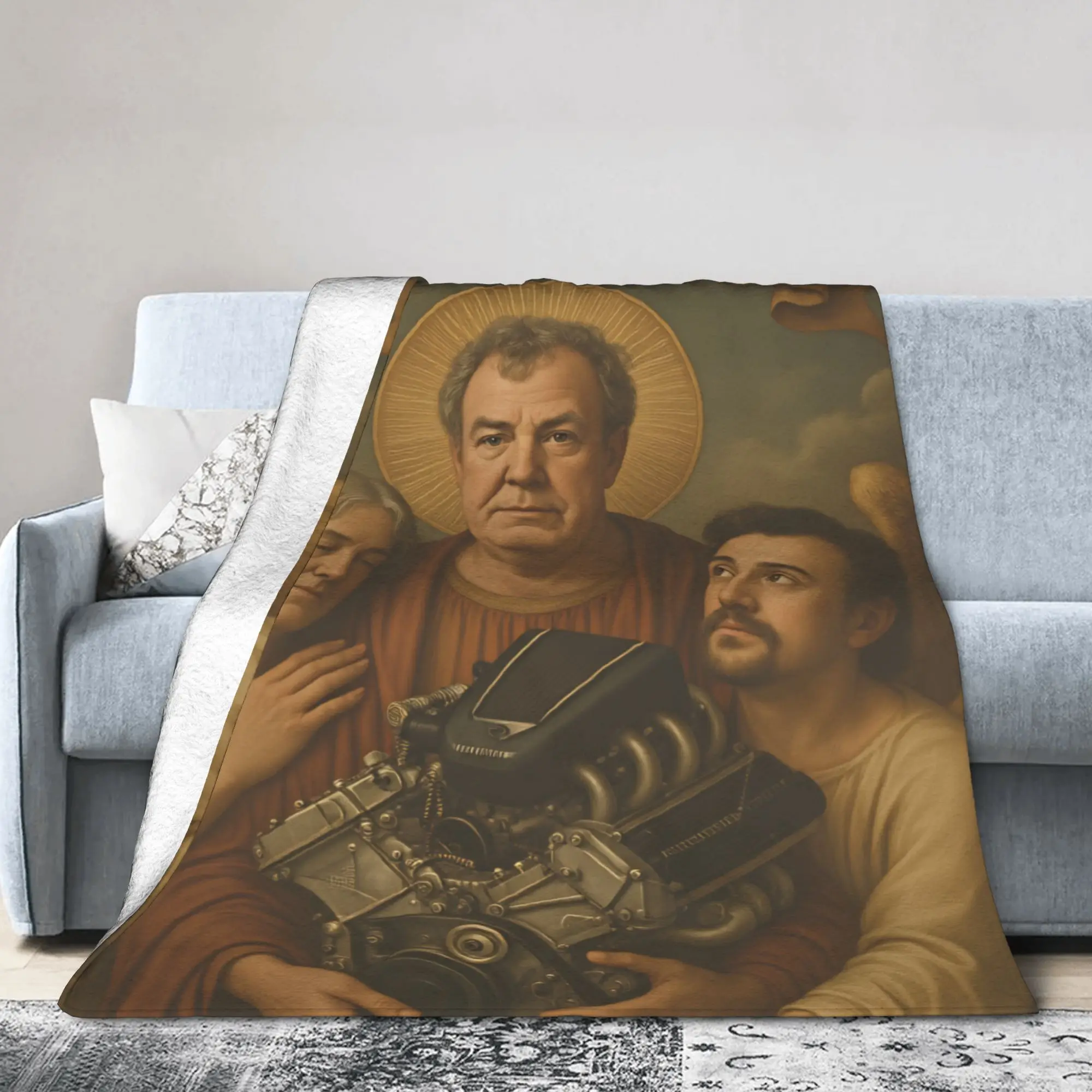 Jeremy Clarkson Blanket Fleece Summer Air Conditioning Multi-function Lightweight Throw Blankets for Home Couch Plush Thin Quilt