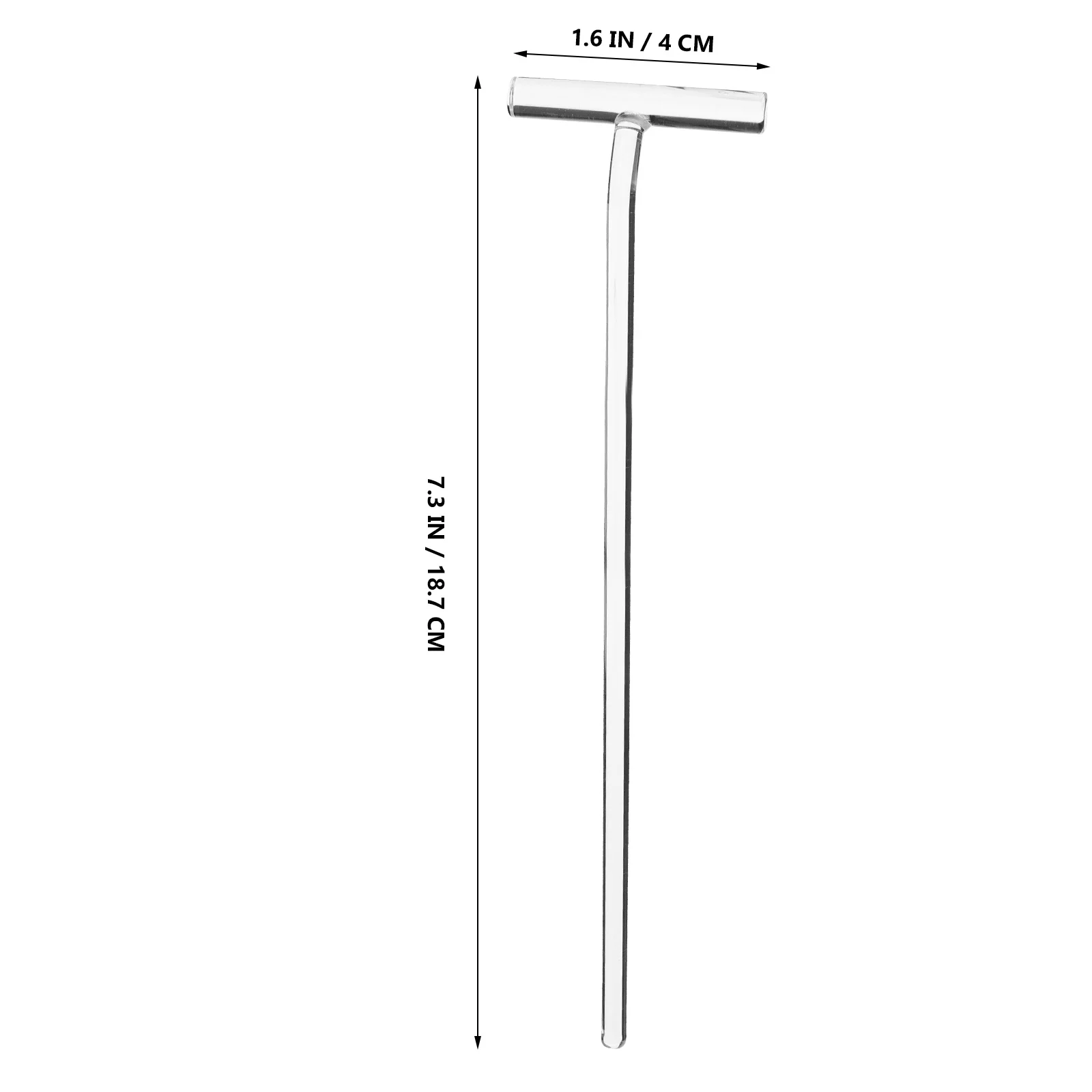 

3Pcs Cell Spreaders Glass Laboratory Coating Rods T Shape Design Precise Lab Cell Spreader Science Experiment Tool