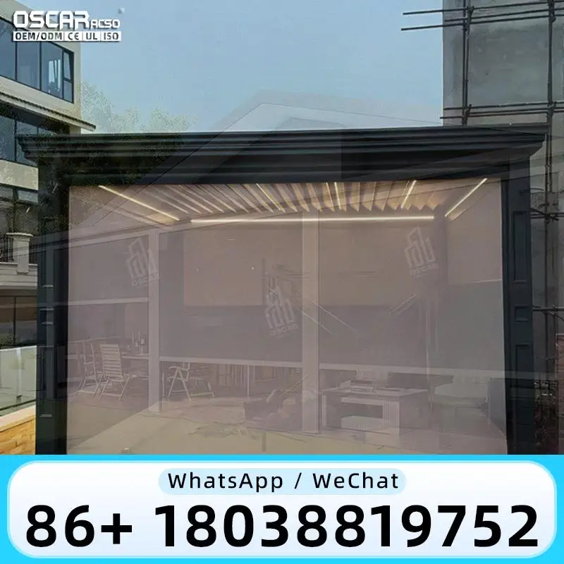 Aluminum Alloy Frame Folding Pleated Screen Door Insect Blinds Components Patio Sliding Zip Screen for US Backyard Porch Balcony