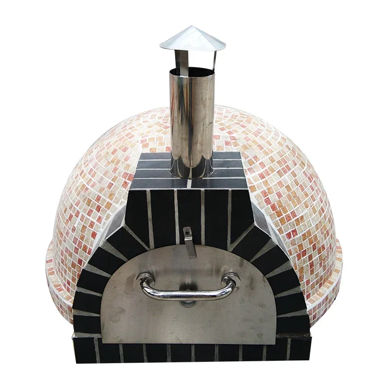 Untuk BBQ Baking Oven Merah Dalam Ruangan Luar Ruangan Gas Pizza Oven Kayu Bakar Pizza Oven Suhu