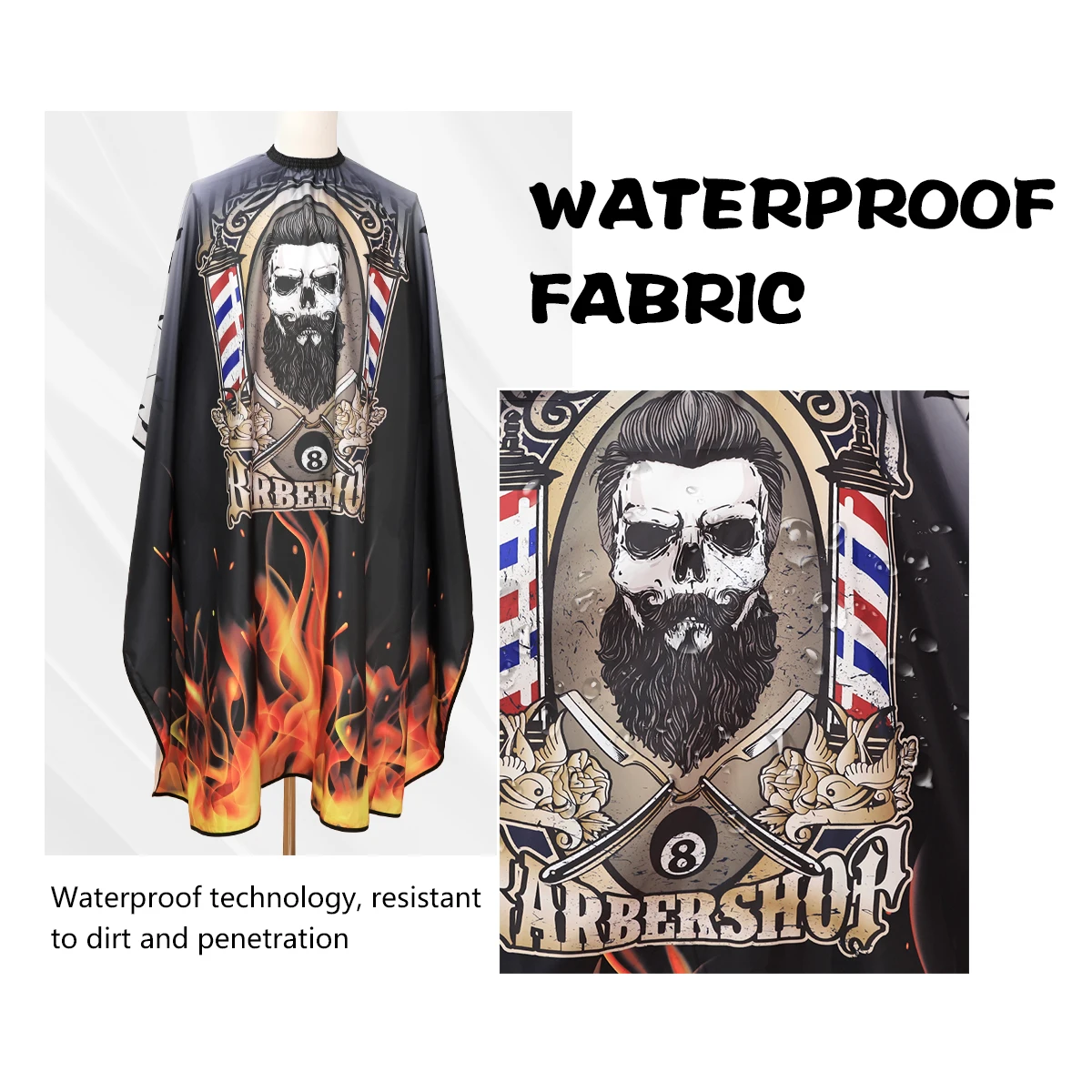 

Barbershop Hairdressing Cape for Hairstylist New Barber Capes for Men Workwear Apron Salon Hair Dyed Clothes Supplies