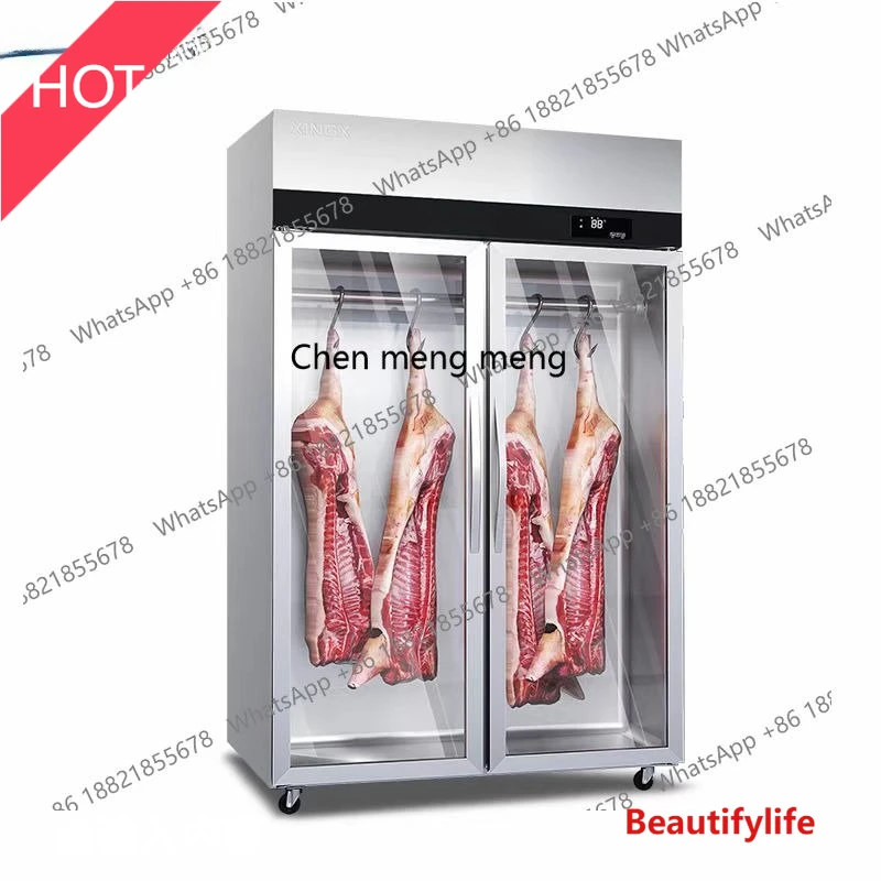 A07 Hanging meat refrigerated cabinet All-copper tube fresh-keeping cabinet Vertical beef refrigerated display cabinet Commercia