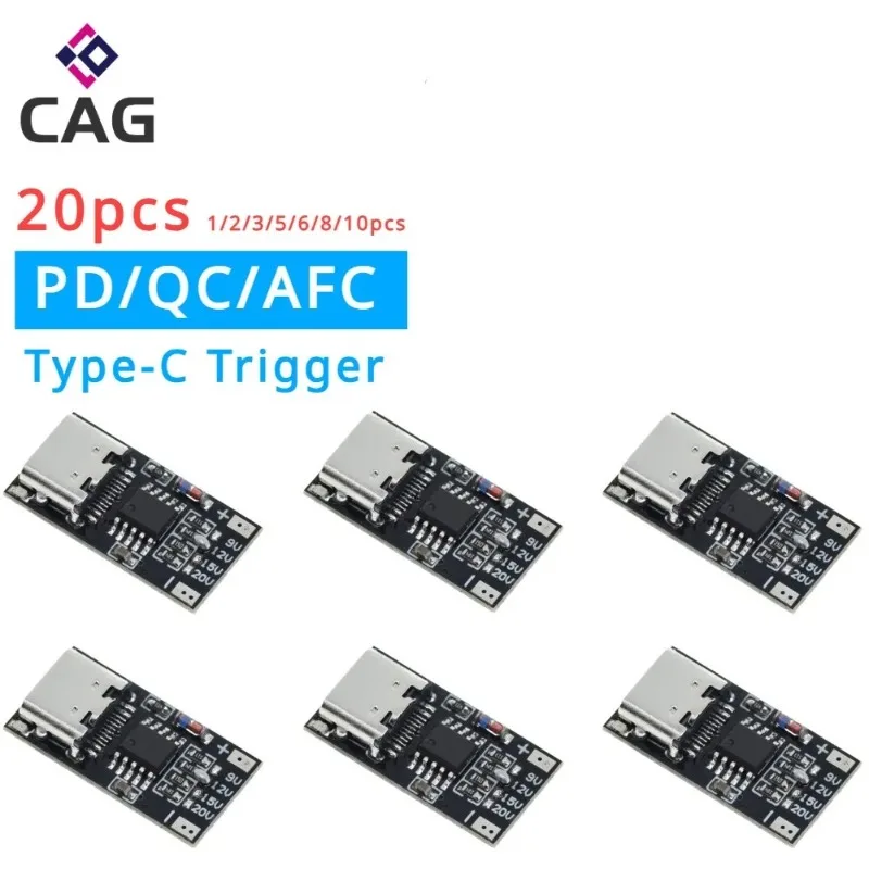 

PD/QC/AFC TYPE-C Decoy Board USB Boost Module PD3.0 2.0 PPS/QC4+FCP AFC Type-c Trigger Polling Detector Power Fast Charge