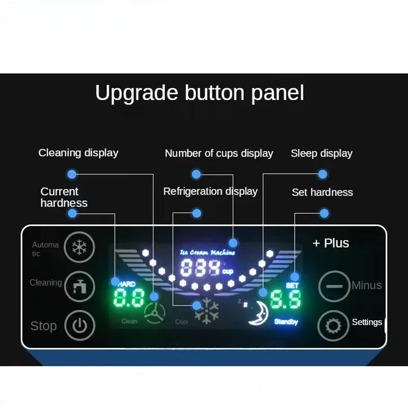 Machine à crème glacée molle portable, meilleure vente, bon marché, thaïlandaise