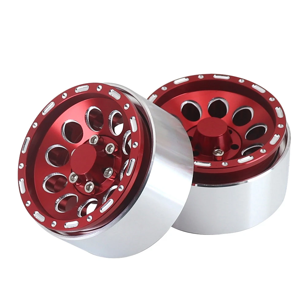 4 stuks 1.9 Metalen Beadlock Gat Wielnaaf Velg Voor 1/10 Rc Crawler Traxxas Axiale Trx4 Trx-6 Scx10 Yikong Trx4 Redcat Rgt Mjx D90