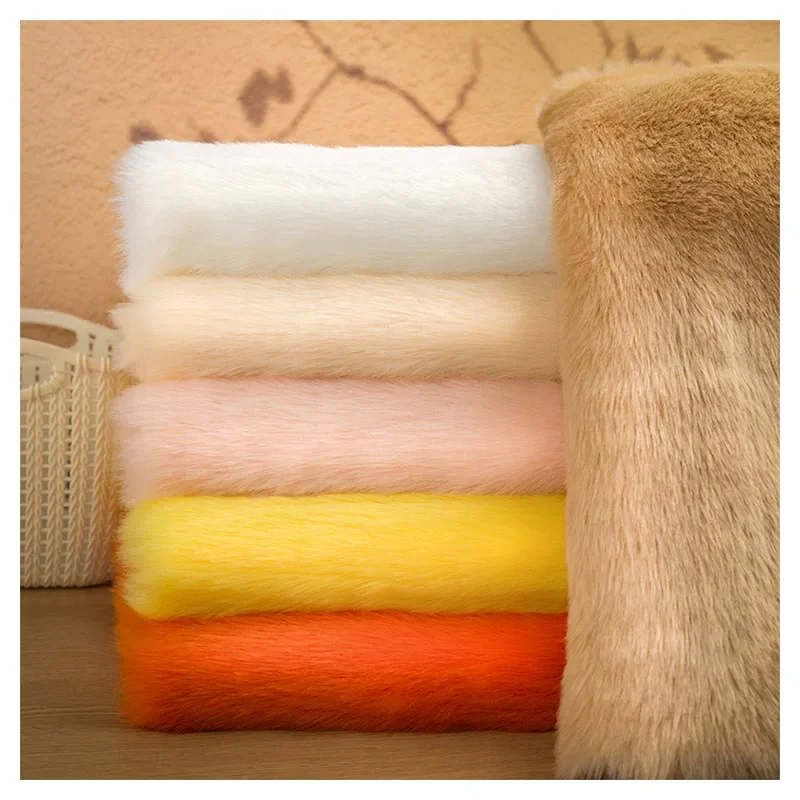 

Imitation Rabbit Fox Animal Costume Fursuit Fur Plush Fabric Counter Display Background Fabric DIY Handmade Plush Fabric 1600G/M