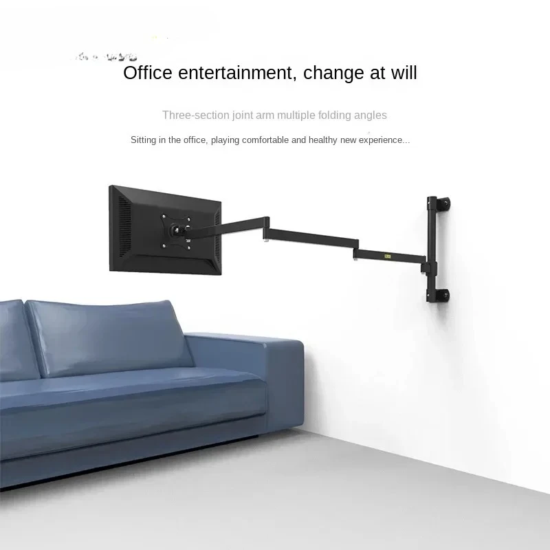 for  wall mounted computer ear monitoring bracket bedside folding, lifting, rotating lazy computer bracket extension