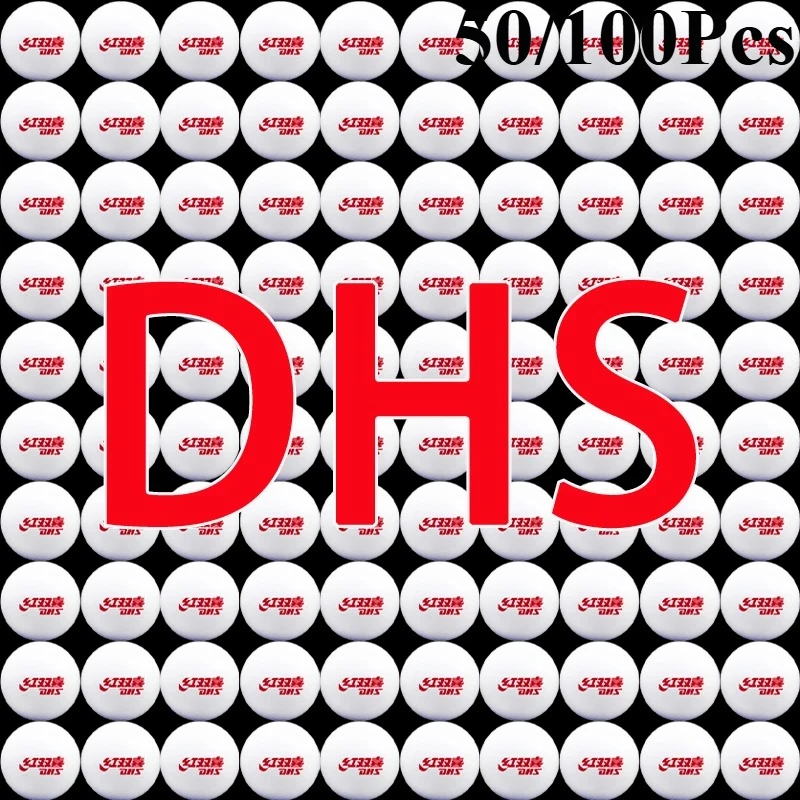 

50/100 Pcs DHS D40+Table Tennis Ball Seamed ABS New Material Ping Pong Balls ITTF Approved for Professional Training Competition