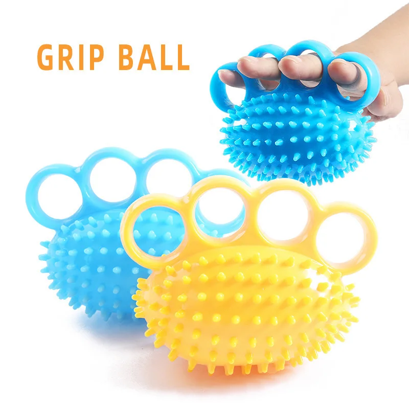 1Pcs Four-fingered Hedgehog Ball Primary Grip Training Soft Ball Rehabilitation Massage Finger Ball Practice Handdescribe