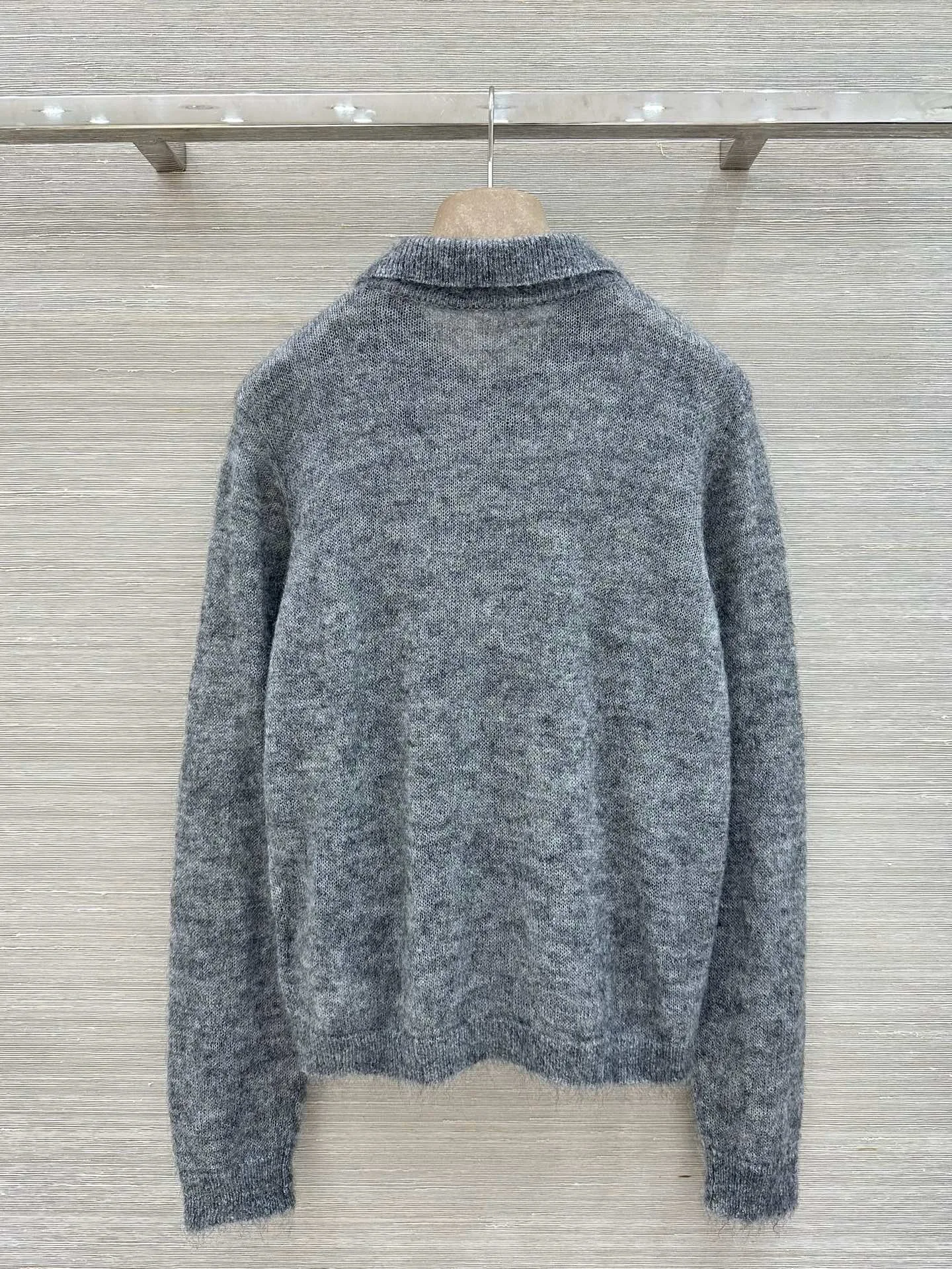 Versatile Gentle Youthful Girlish 2026 Autumn Winter New Brushed Solid Polo Long‑sleeve Top