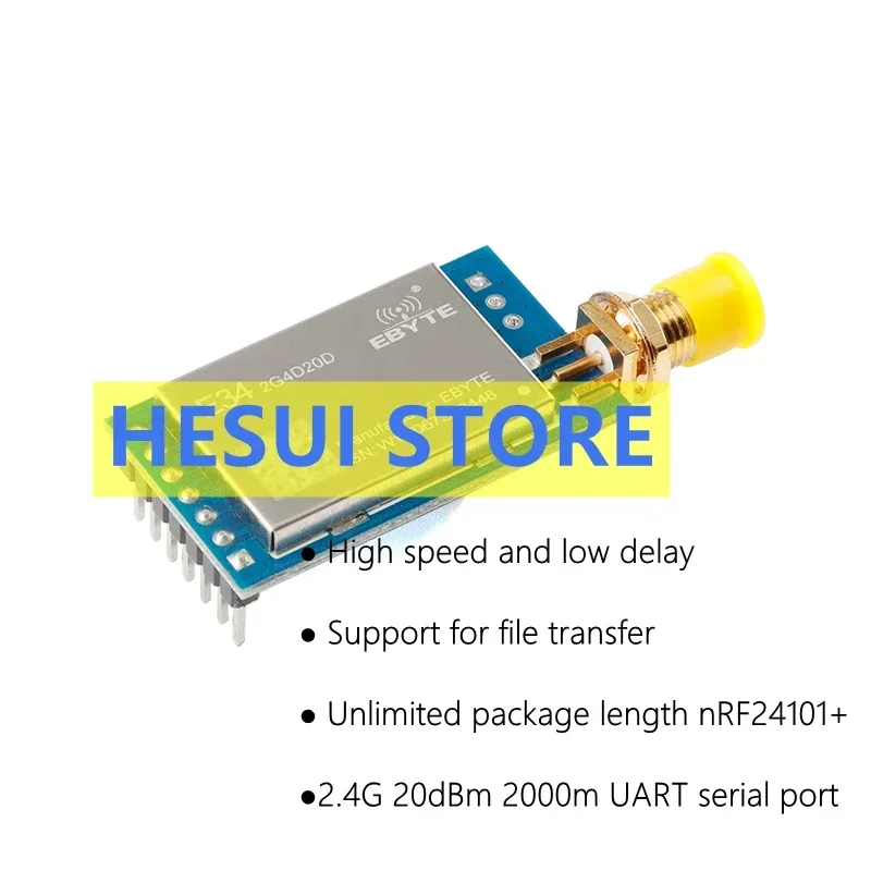 E34-2G4D20D 2.4G full duplex wireless serial port module nRF24L01+ frequency radio chip module