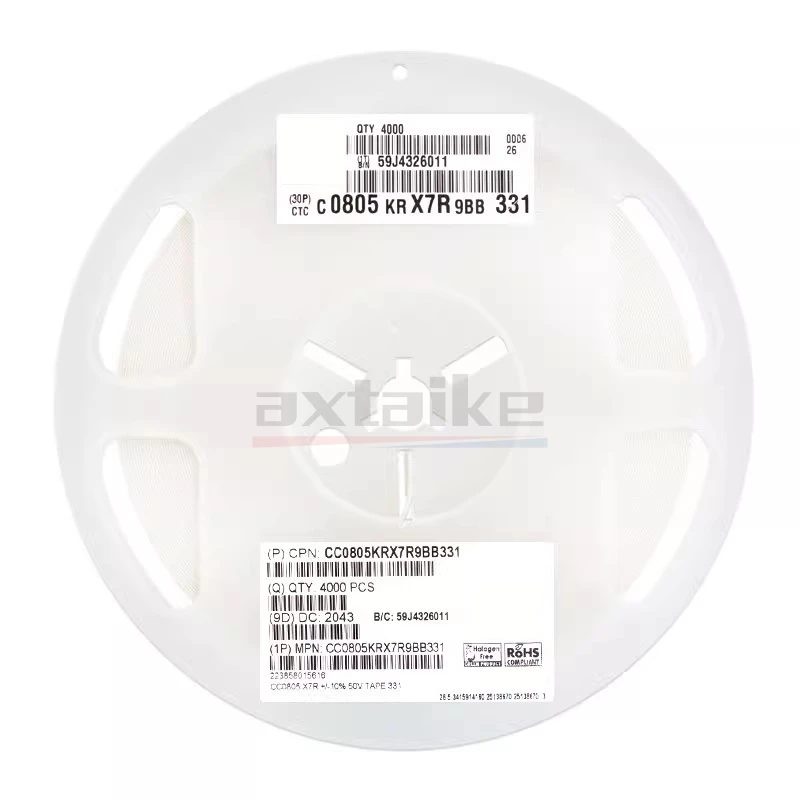4000PCS 220pF 300pF 330pF 470pF 560pF 680pF 221K 331K 471K 561K 681K 0805 50V X7R 10% 2012 SMD Ceramic Capacitor MLCC
