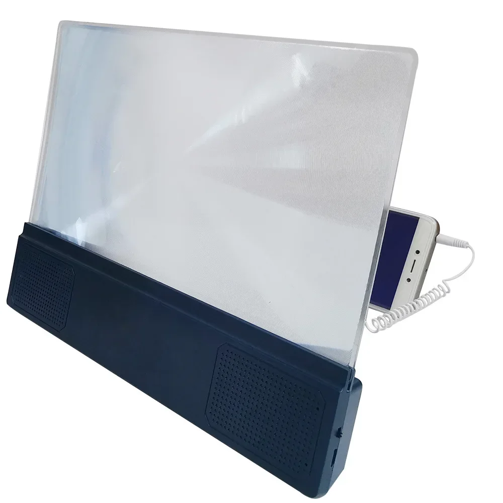 Folding Desk Accessory: 3D Screen Amplifier for Mobile Phone, Includes Anti-Blue Filter and Speaker Enlargement